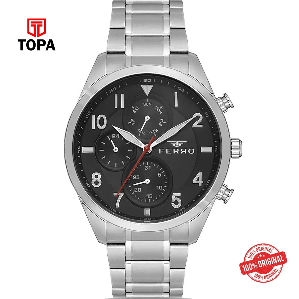 Ferro FM11454A-A2 Metal Band Men Watch - Topa