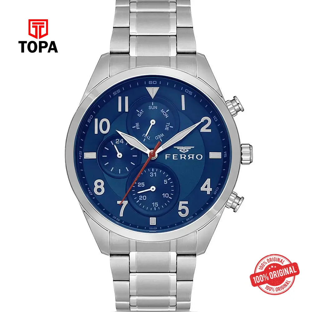 Ferro FM11454A-A3 Metal Band Men Watch - Topa