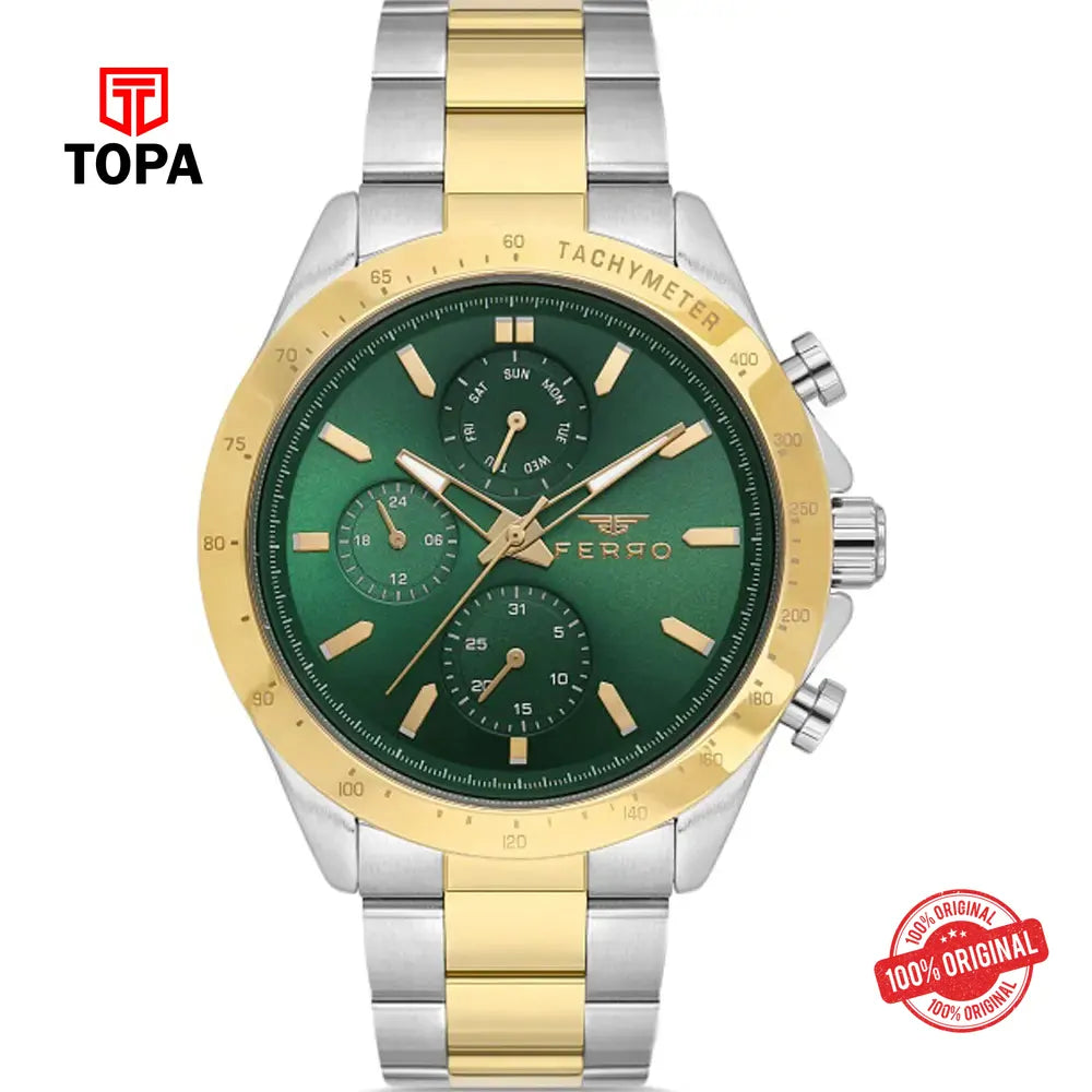 Ferro FM11455A-D6 Metal Band Men Watch - Topa