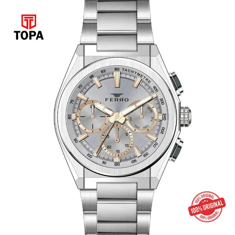 Ferro FM11587A-A4 Metal Band Men Watch - Topa