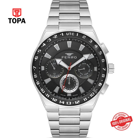 Ferro FM11594A-A2 Metal Band Men Watch - Topa
