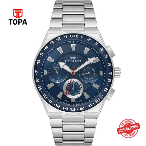 Ferro FM11594A-A3 Metal Band Men Watch - Topa