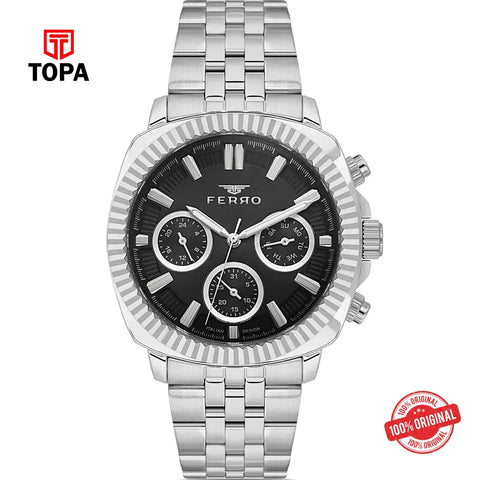 Ferro FM11627A-A2 Metal Band Men Watch - Topa
