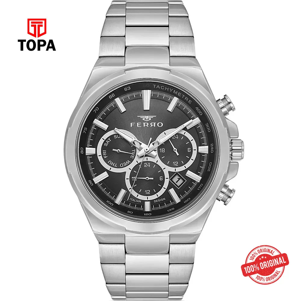 Ferro FM11641A-A2 Metal Band Men Watch - Topa