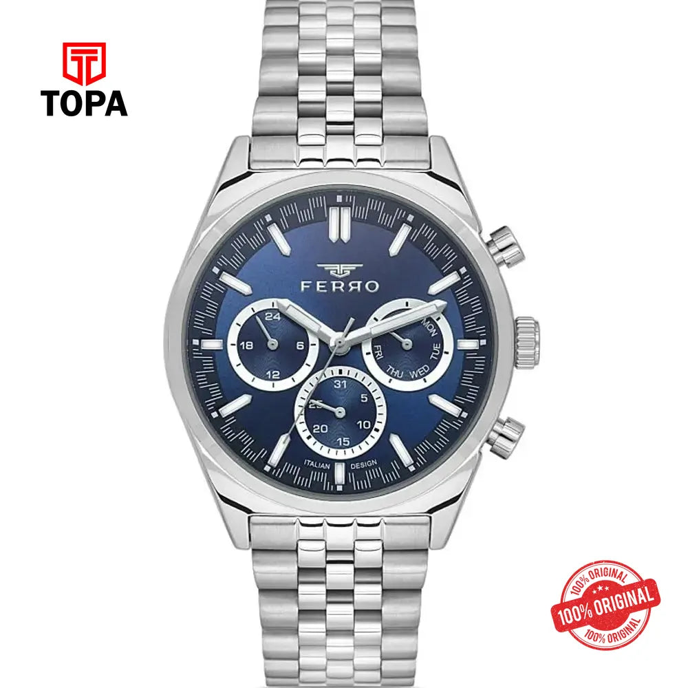 Ferro FM11647A-A3 Metal Band Men Watch - Topa