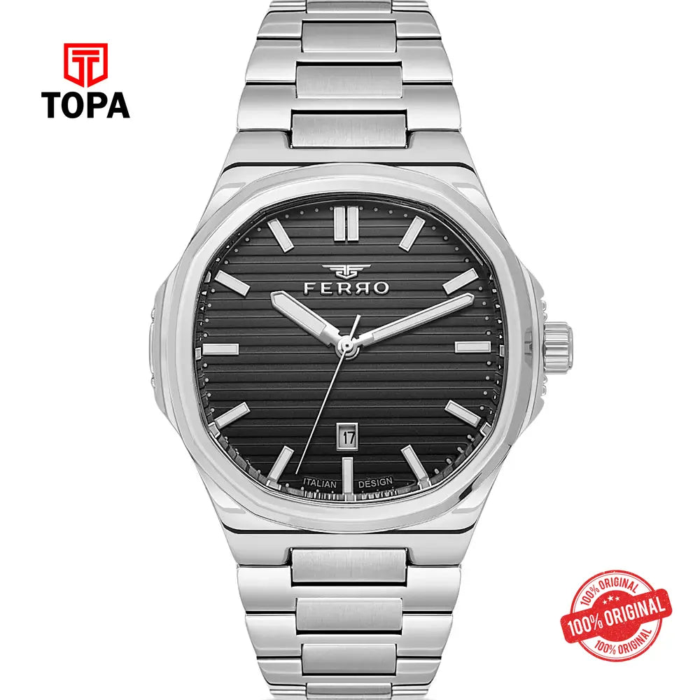 Ferro FM11648A-A2 Metal Band Men Watch - Topa