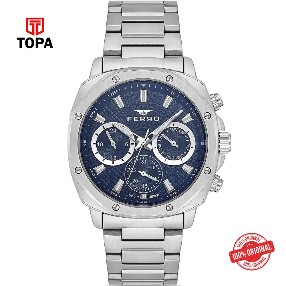 Ferro FM11652A-A3 Metal Band Men Watch - Topa