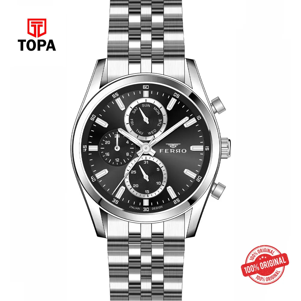 Ferro FM11747A-A2 Metal Band Men Watch - Topa