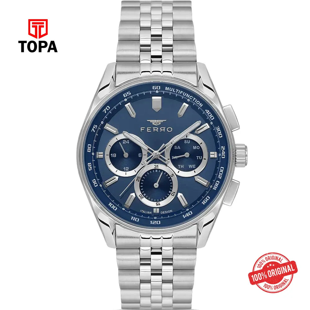 Ferro FM11749A-A3 Metal Band Men Watch - Topa