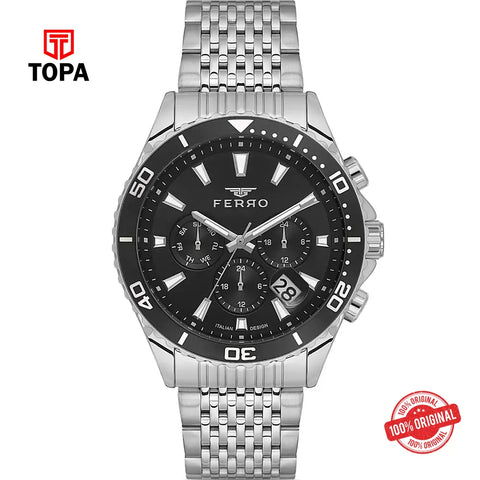 Ferro FM11751A-A2 Metal Band Men Watch - Topa
