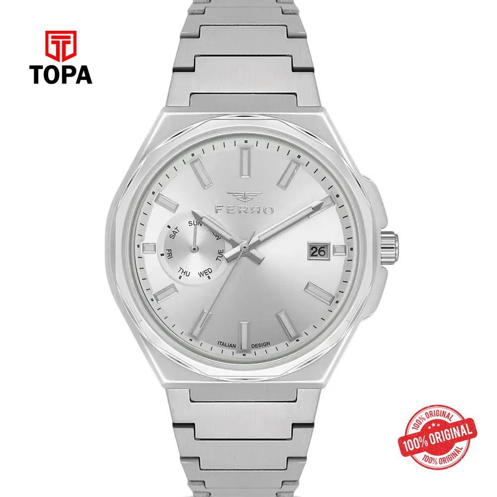 Ferro FM11765A-A Metal Band Men Watch - Topa