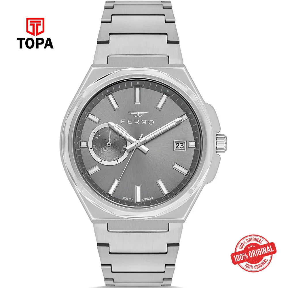 Ferro FM11765A-A4 Metal Band Men Watch - Topa