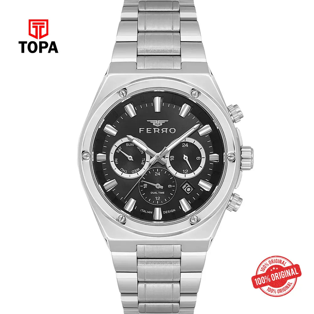 Ferro FM11776A-A2 Metal Band Men Watch - Topa