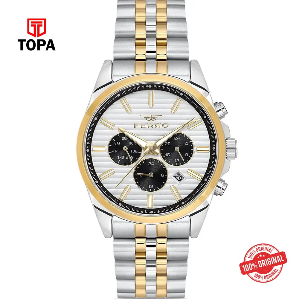 Ferro FM11780A-D Metal Band Men Watch - Topa