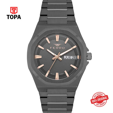 Ferro FM40136A-V Metal Band Men Watch - Topa