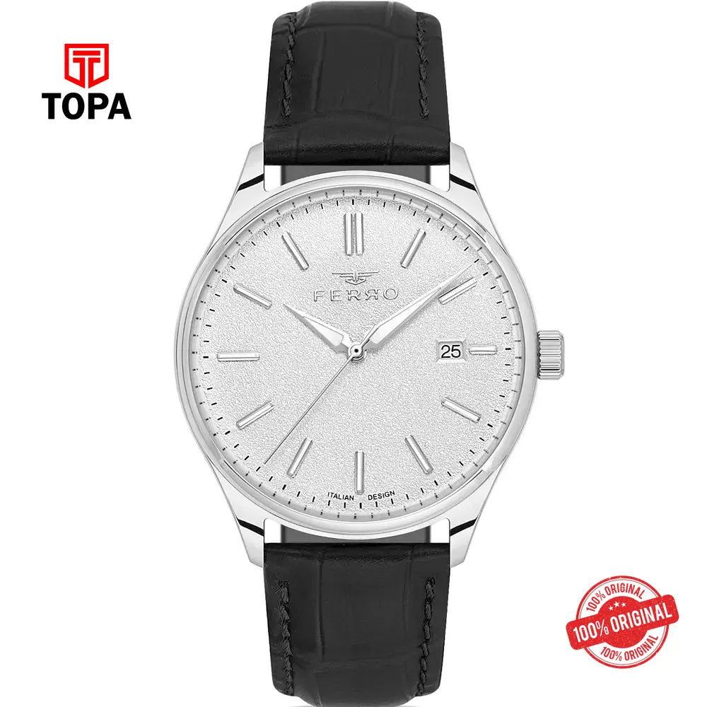 Ferro FM40163B-A Leather Band Men Watch - Topa