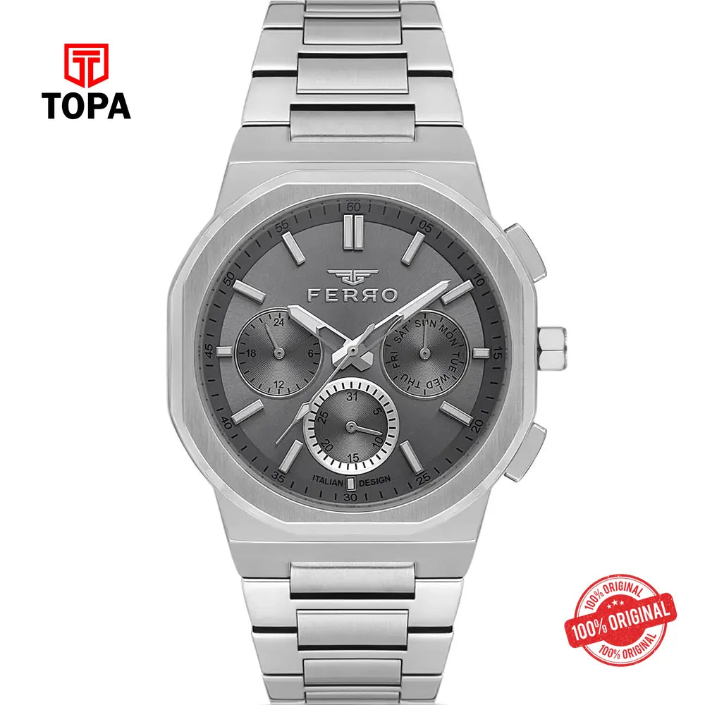 Ferro FM40164A-A4 Metal Band Men Watch - Topa
