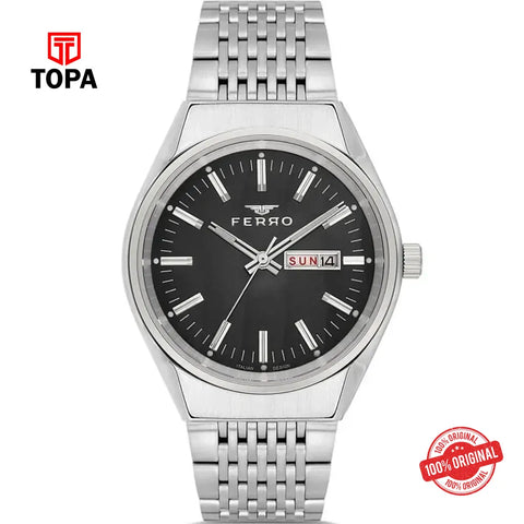 Ferro FM43012A-A2 Metal Band Men Watch - Topa