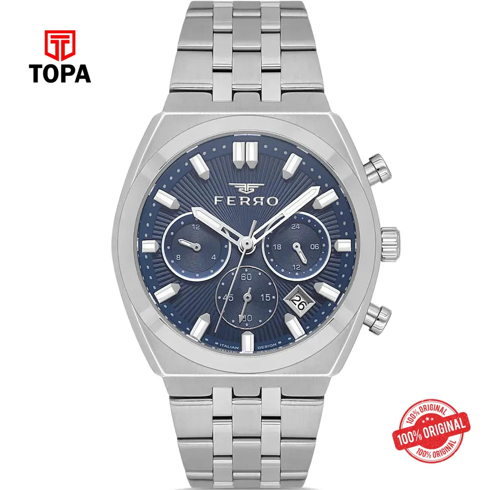 Ferro FM43022A-A3 Metal Band Men Watch - Topa
