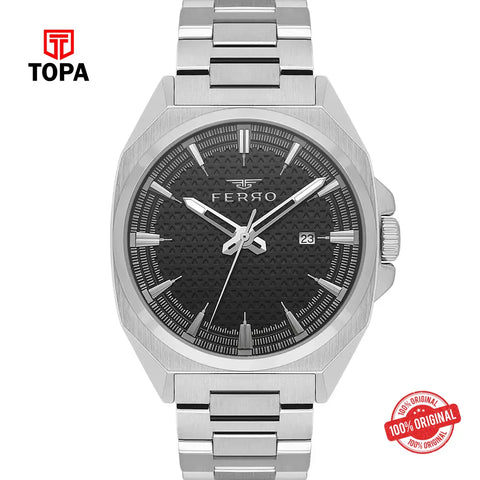 Ferro FM43025A-A2 Metal Band Men Watch - Topa