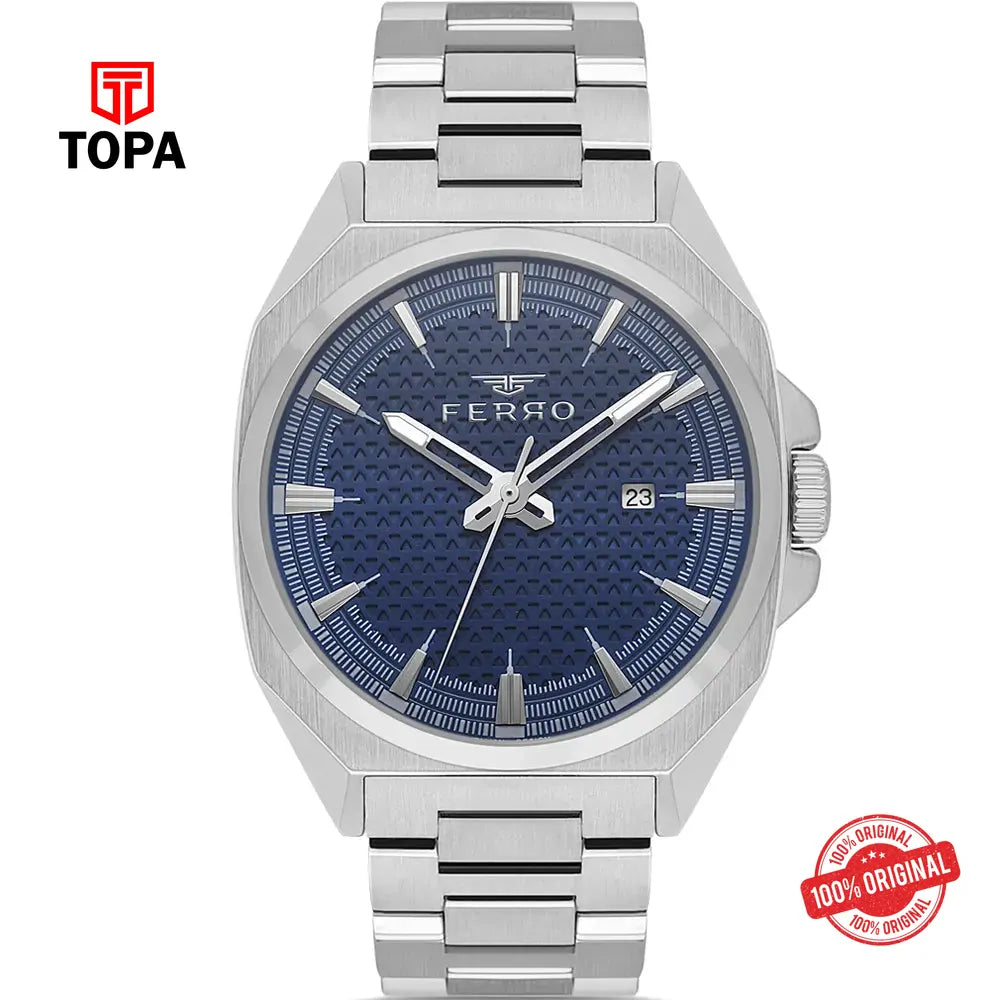 Ferro FM43025A-A3 Metal Band Men Watch - Topa