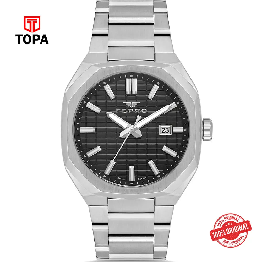 Ferro FM43035A-A2 Metal Band Men Watch - Topa