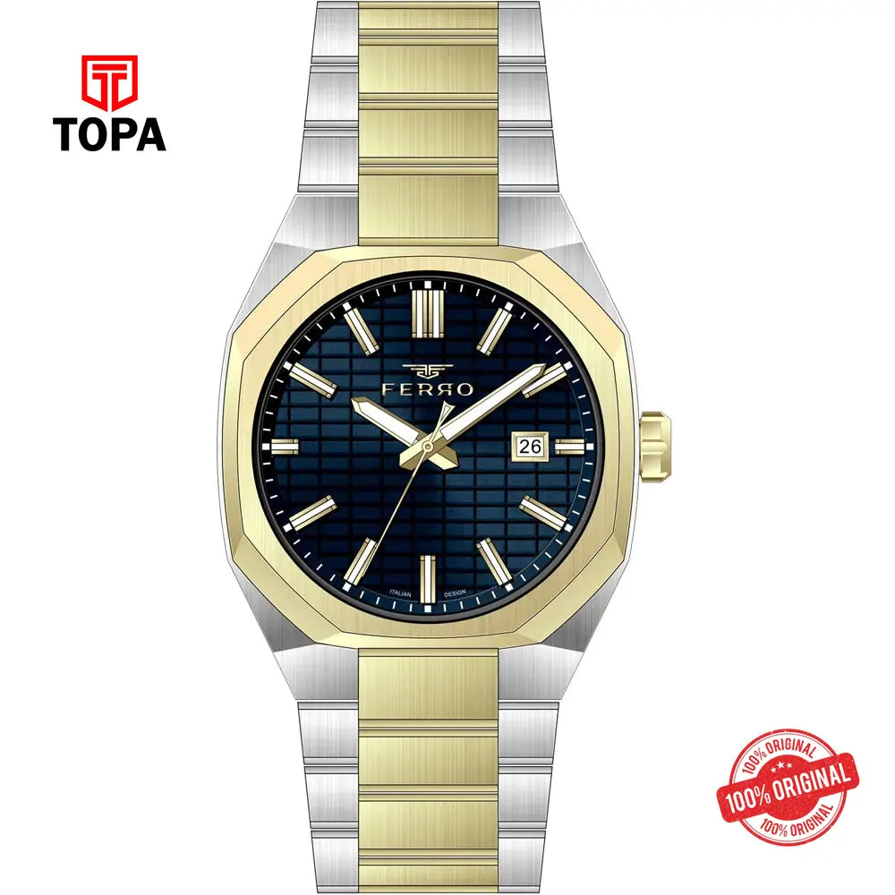 Ferro FM43035A-D3 Metal Band Men Watch - Topa