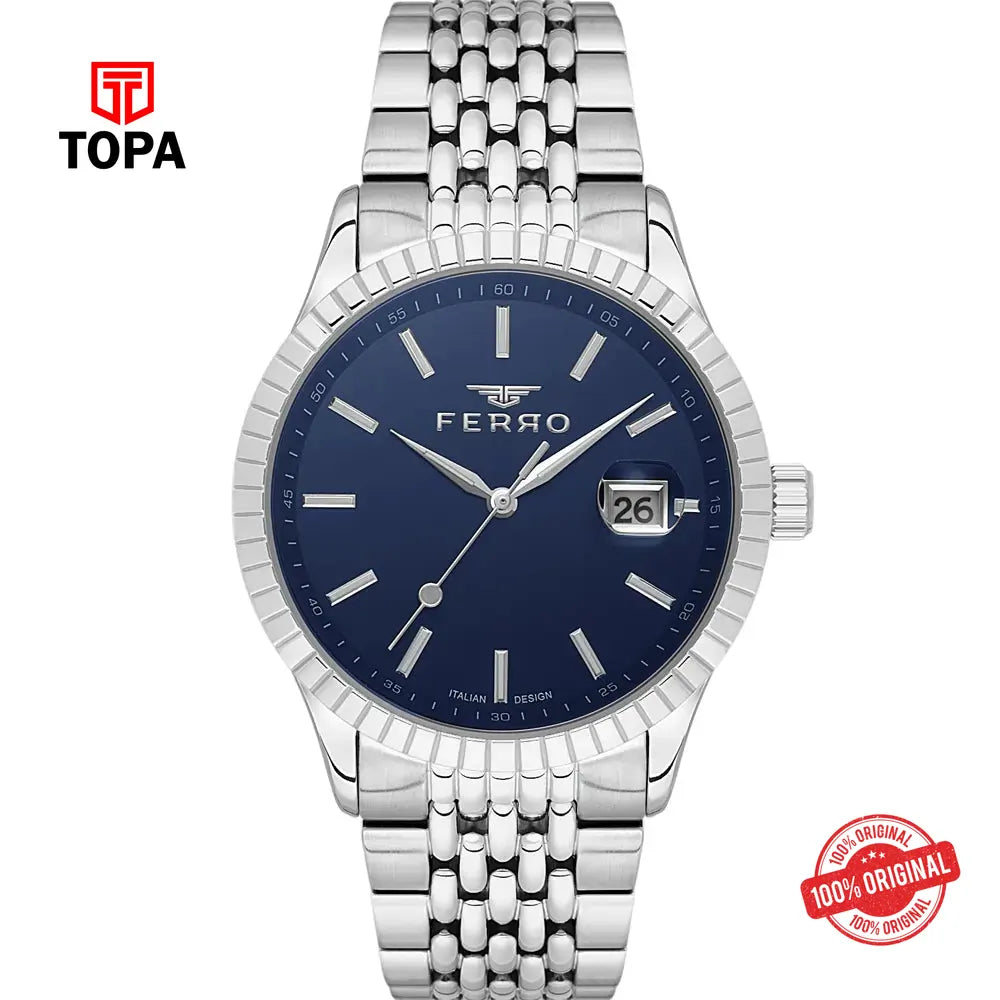 Ferro FM43044A-A3 Metal Band Men Watch - Topa