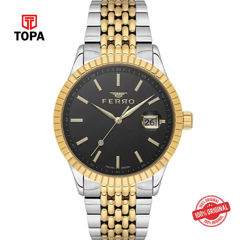 Ferro FM43044A-D2 Metal Band Men Watch - Topa