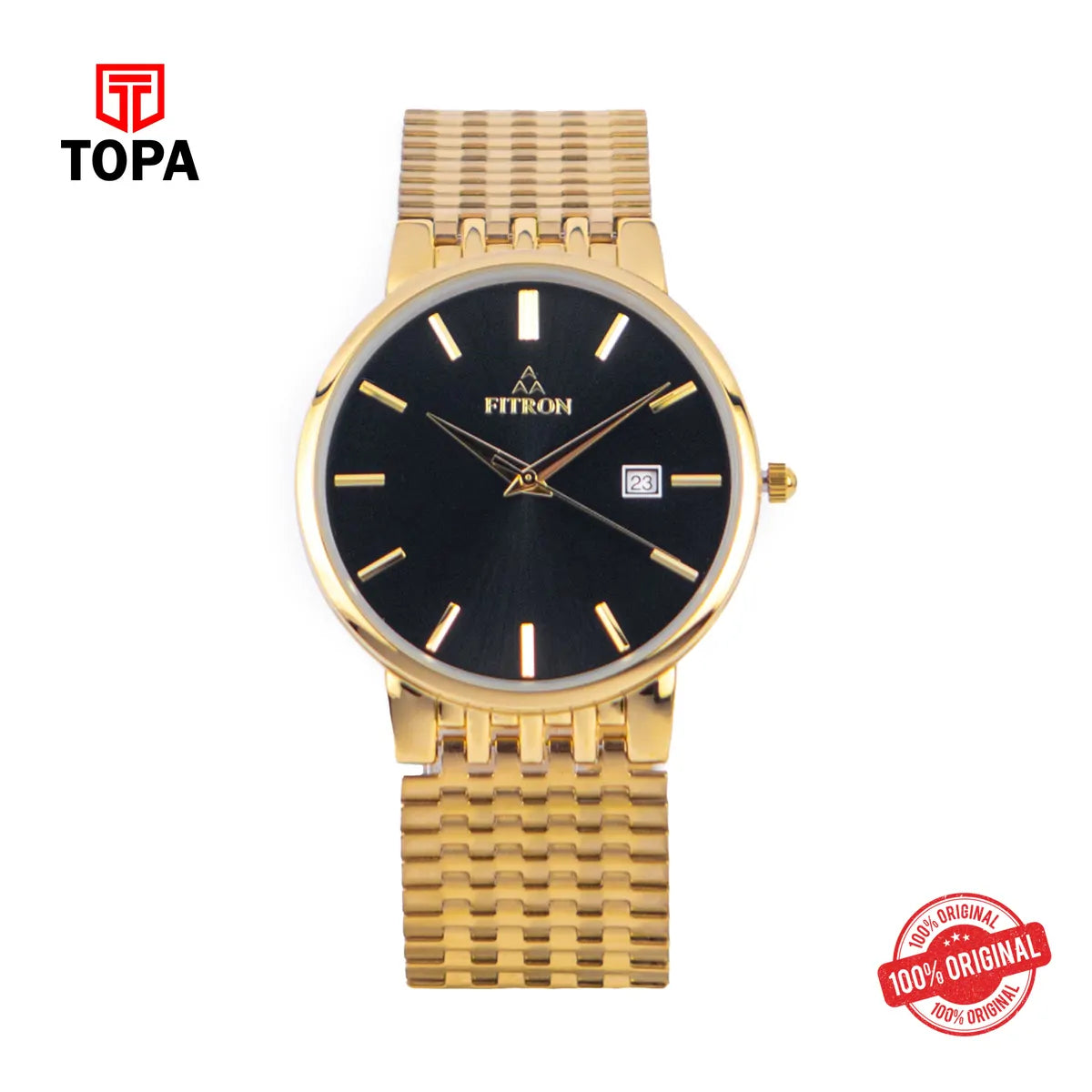Fitron 7807M Men’s Gold Watch - Topa