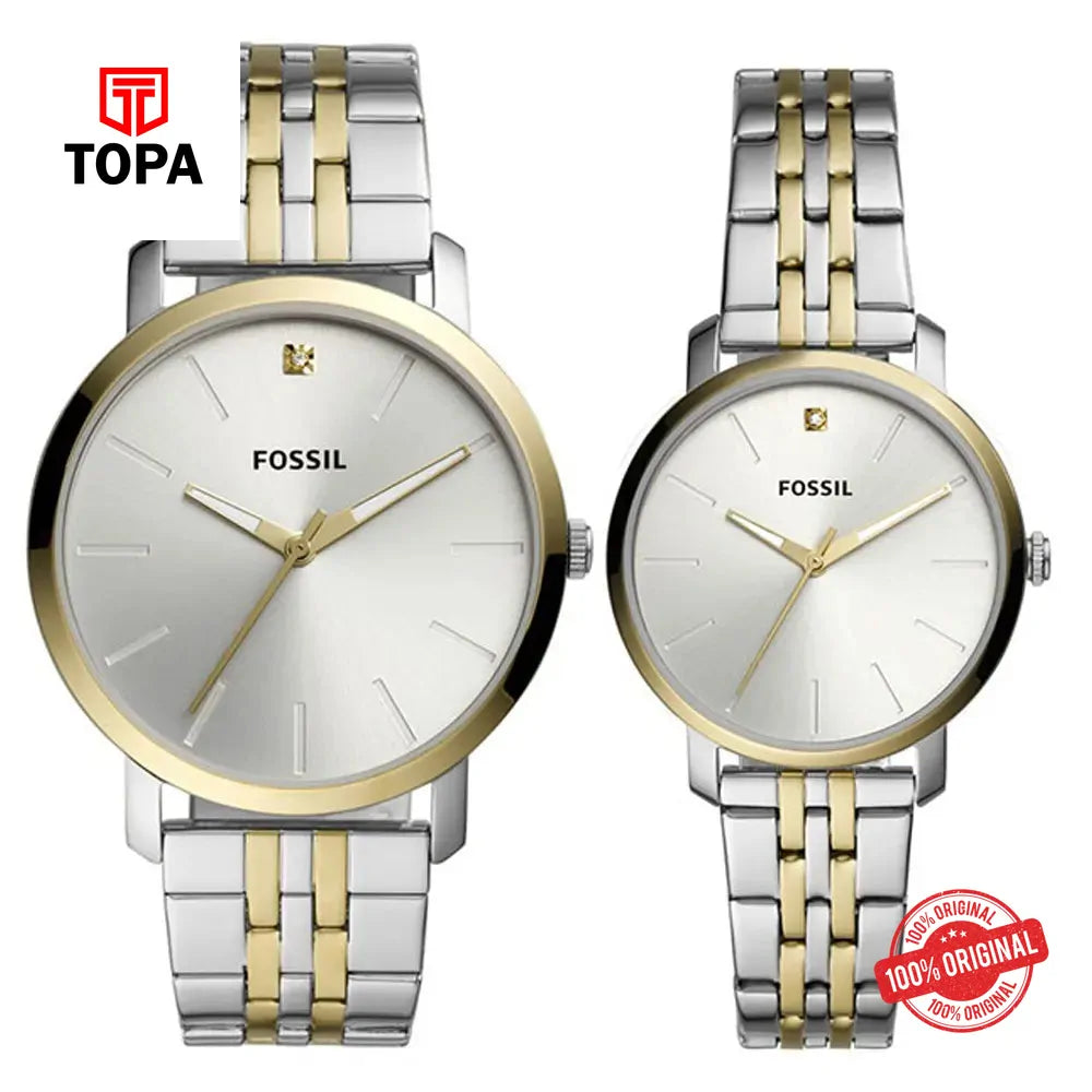 Fossil BQ-2467 Metal Band Pair Set Watch - Topa
