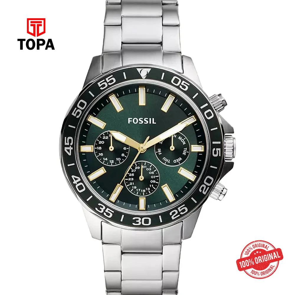Fossil BQ-2492 Bannon Metal Band Men Watch - Topa