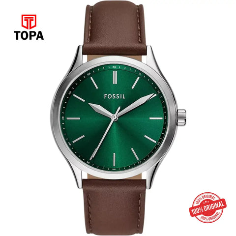 Fossil BQ-2864 Fenmore Leather Band Men Watch - Topa