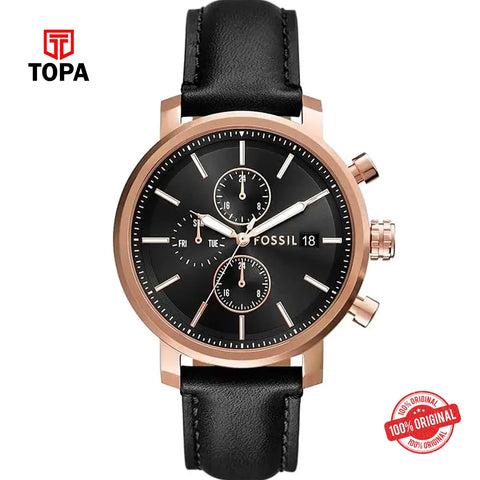 Fossil BQ-2893 Rhett Leather Band Men Watch - Topa