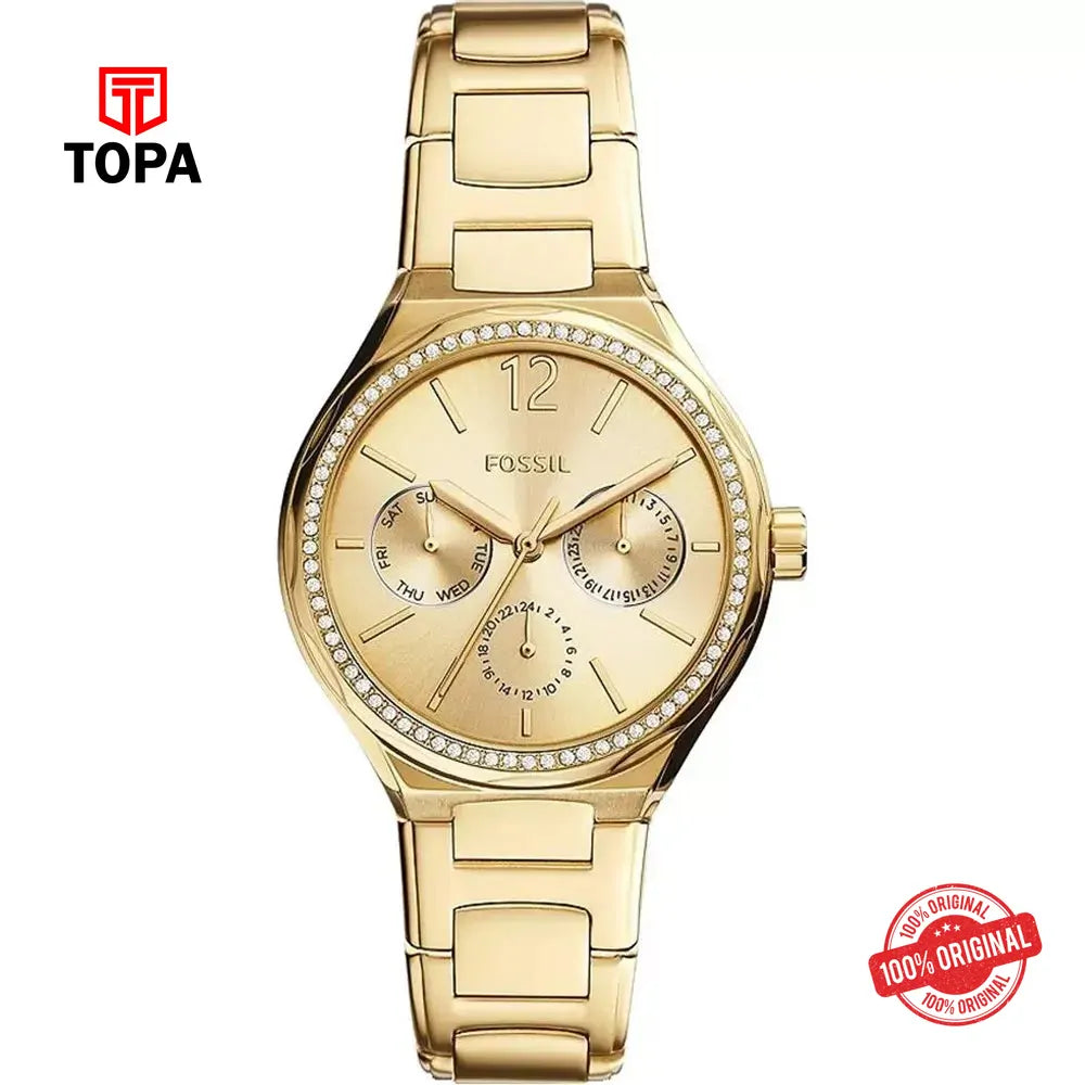 Fossil BQ-3722 Eevie Metal Band Women Watch - Topa