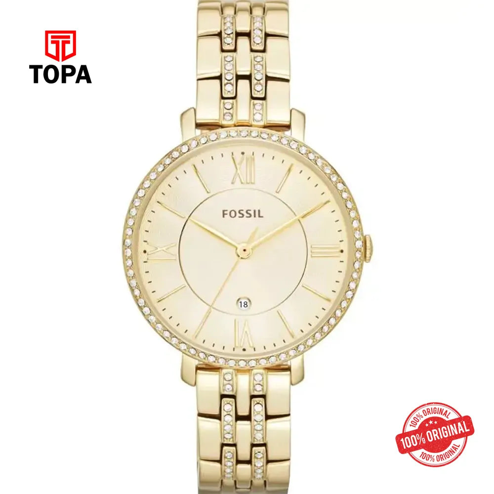 Fossil ES-3547 Jacqueline Metal Band Women Watch - Topa