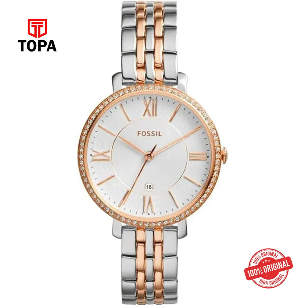 Fossil ES-3634 Jacqueline Metal Band Women Watch - Topa