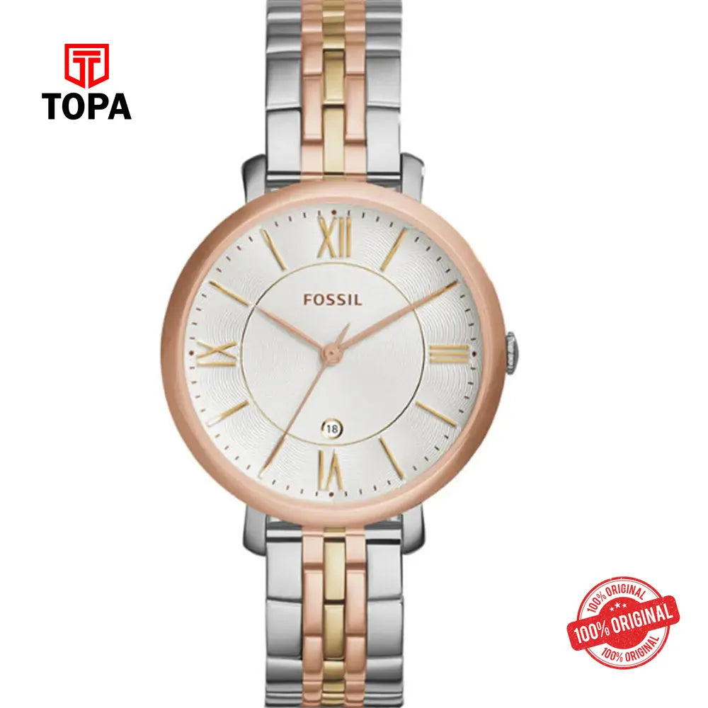 Fossil ES-3844 Metal Band Women Watch - Topa