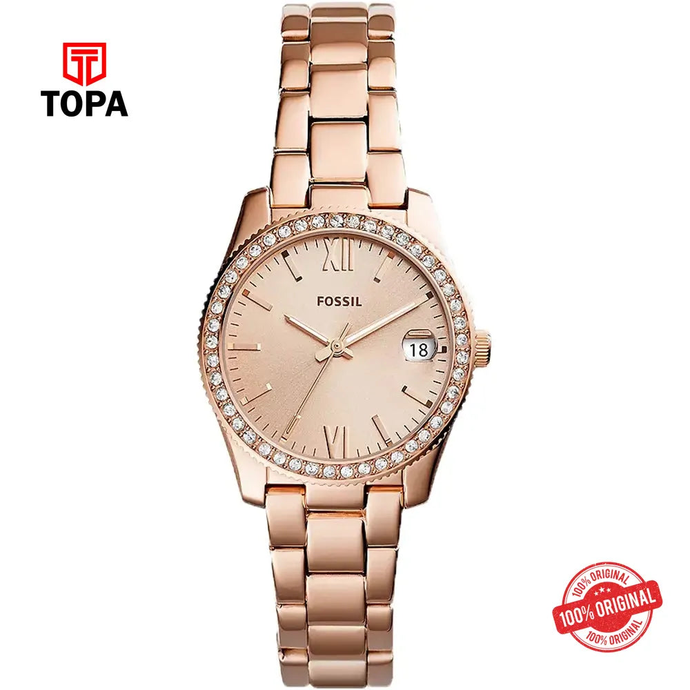 Fossil ES-4318 Metal Band Women Watch - Topa