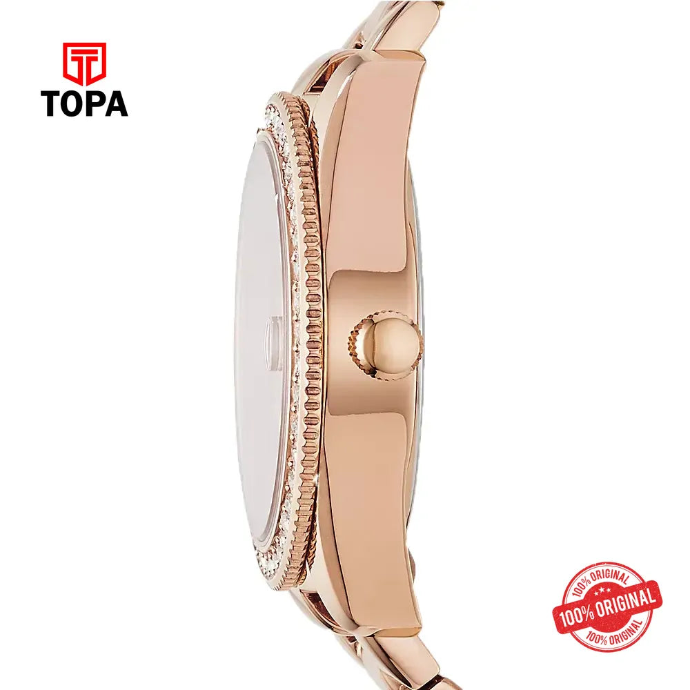 Fossil ES-4318 Metal Band Women Watch - Topa