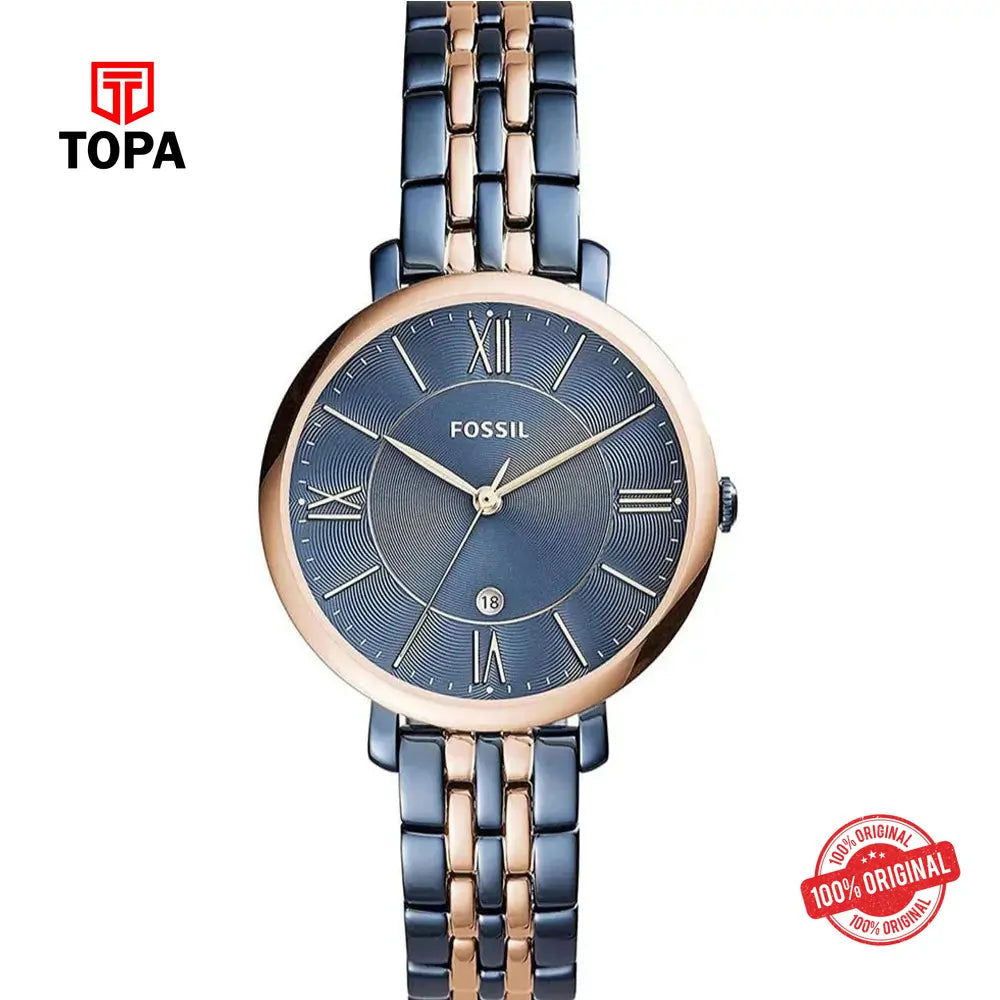 Fossil ES-4321 Metal Band Women Watch - Topa