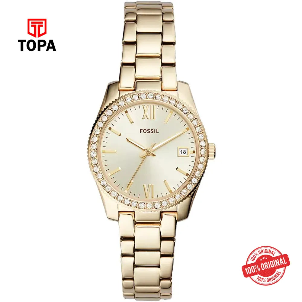 Fossil ES-4374 Metal Band Women Watch - Topa