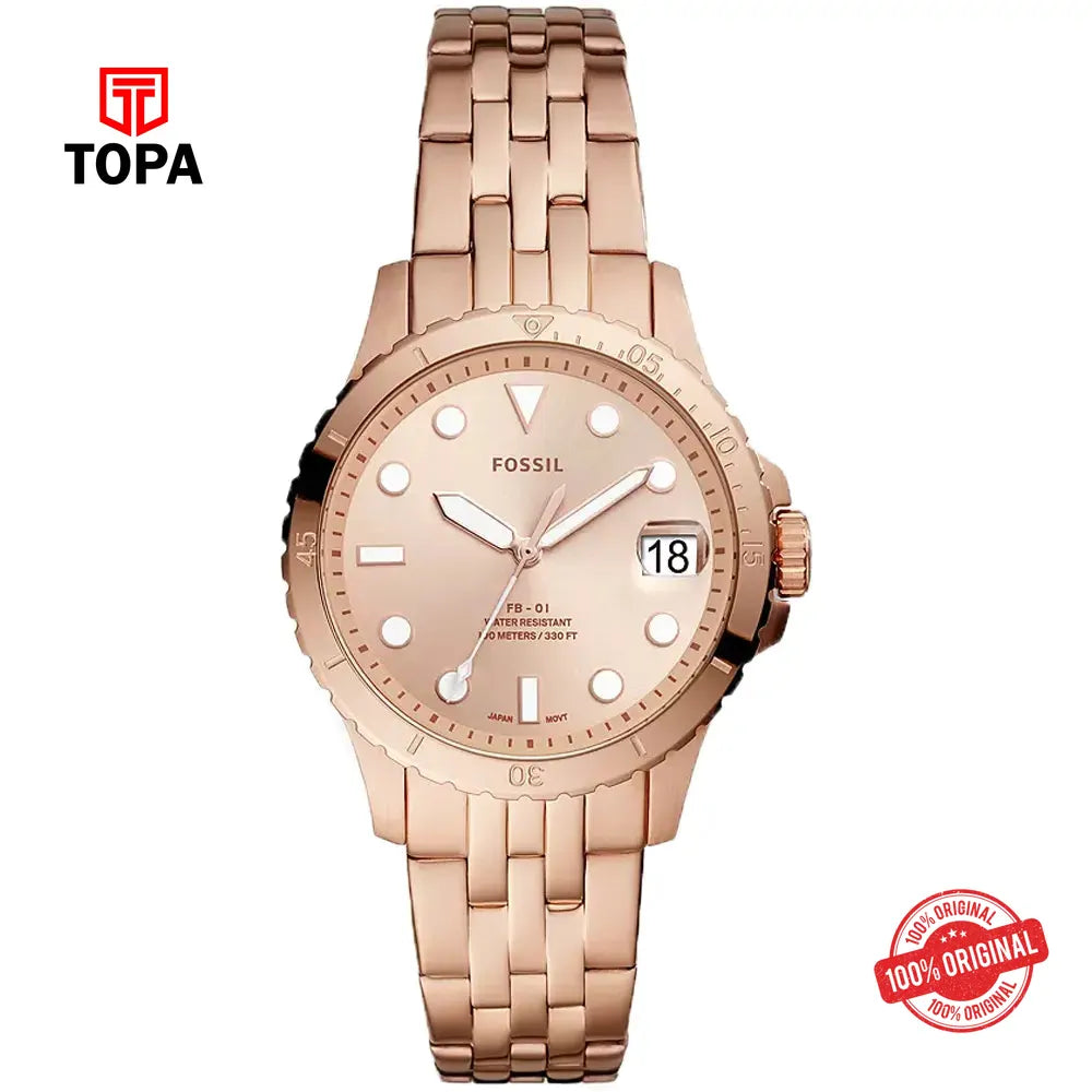 Fossil ES-4748 Metal Band Women Watch - Topa