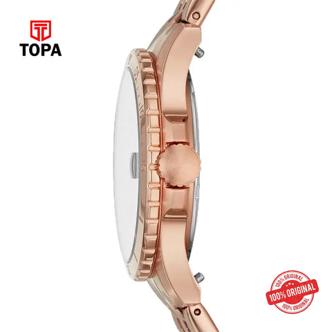 Fossil ES-4748 Metal Band Women Watch - Topa