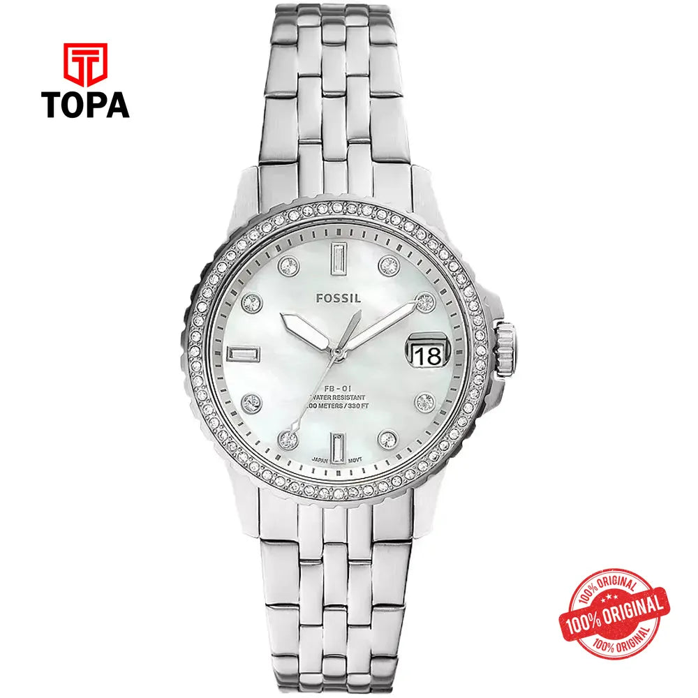 Fossil ES-4994 Metal Band Women Watch - Topa