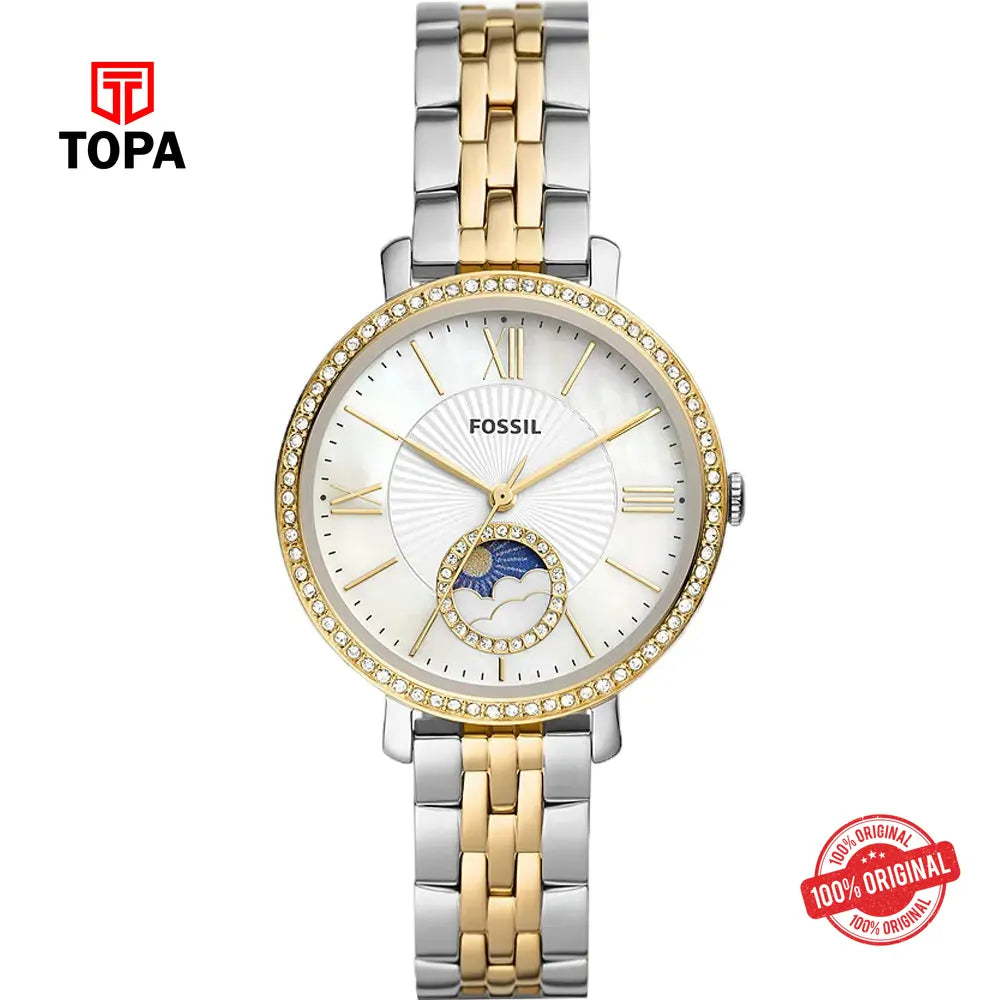Fossil ES-5166 Jacqueline Metal Band Women Watch - Topa