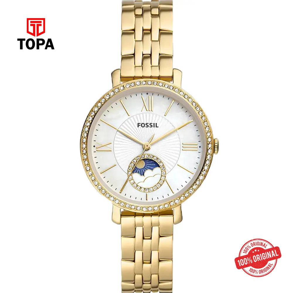 Fossil ES-5167 Jacqueline Metal Band Women Watch - Topa