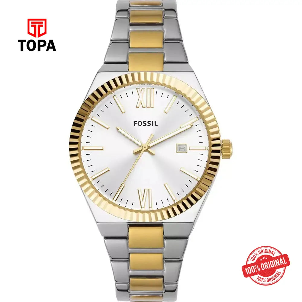Fossil ES-5259 Scralette Metal Band Women Watch - Topa