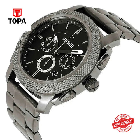 Fossil FS-4662 Machine Metal Band Men Watch - Topa
