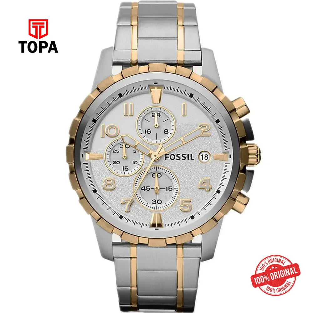 Fossil FS-4795 Dean Metal Band Men Watch - Topa